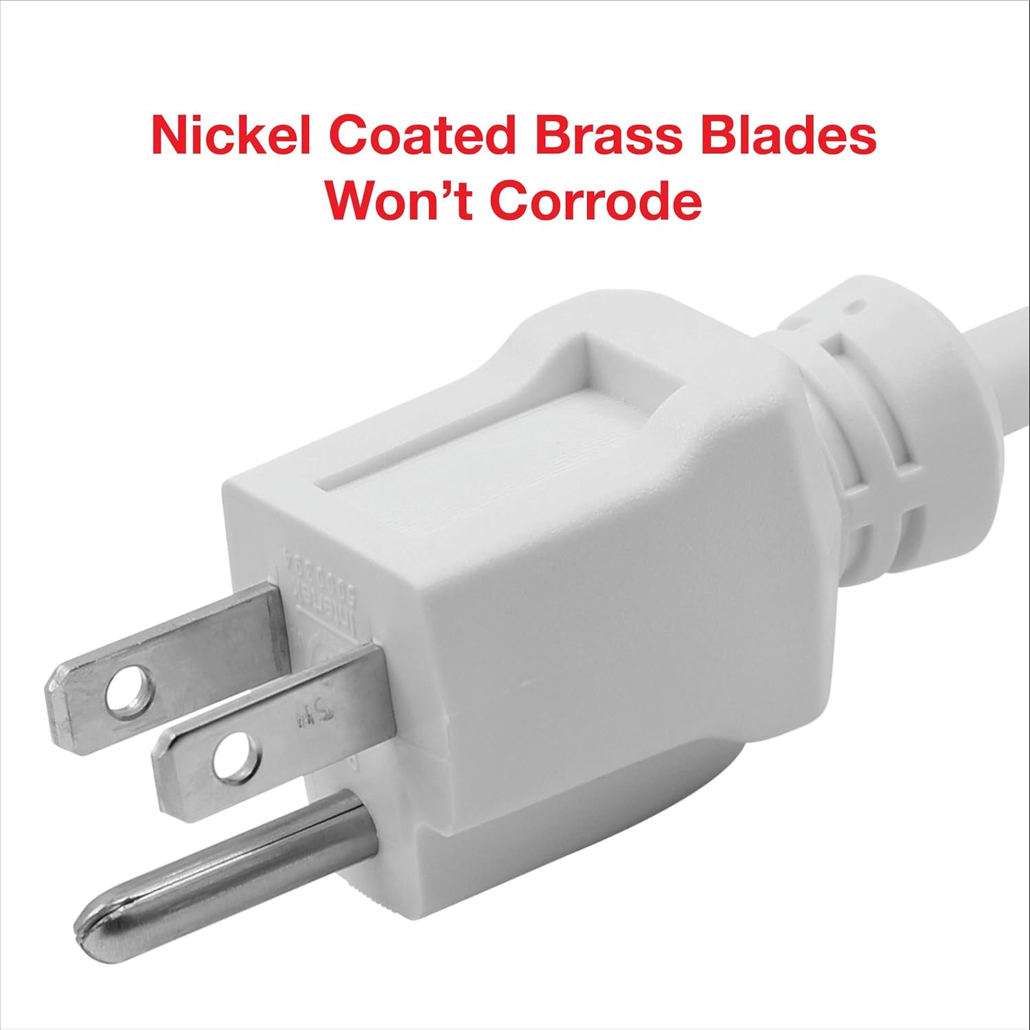 35 Ft Indoor/Outdoor Extension Cord 16/3 SJTW, White, Water & Weather Resistant, Flame Retardant, 3 Prong Grounded Plug, CP10207