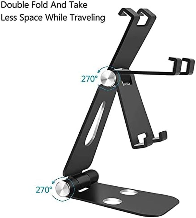Foldable Phone Holder for Car. Universal Rose Gold Car Cell Phone Holder for Office, Bed, Table. Cute Pink Car Iphone Holder. Folding Cartop Tablet Holder Holder. Car Metal Mobile Phone Holder