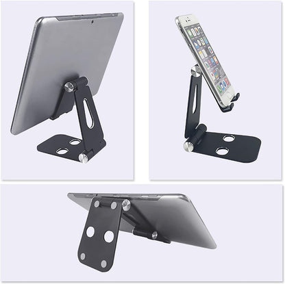 Foldable Phone Holder for Car. Universal Rose Gold Car Cell Phone Holder for Office, Bed, Table. Cute Pink Car Iphone Holder. Folding Cartop Tablet Holder Holder. Car Metal Mobile Phone Holder