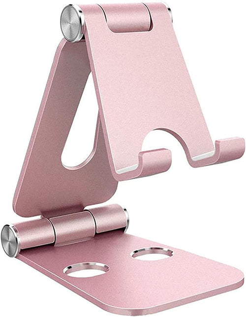 Foldable Phone Holder for Car. Universal Rose Gold Car Cell Phone Holder for Office, Bed, Table. Cute Pink Car Iphone Holder. Folding Cartop Tablet Holder Holder. Car Metal Mobile Phone Holder
