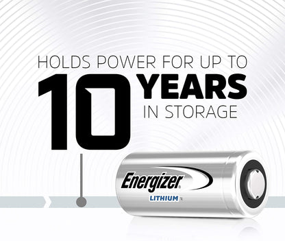 123 Lithium Batteries (2 Pack), 3V Photo Batteries