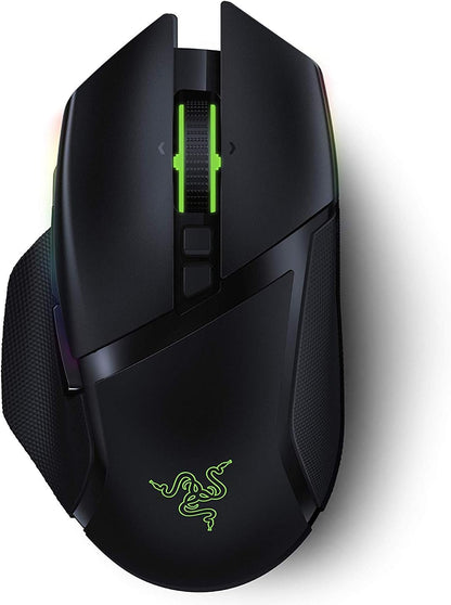 Basilisk Ultimate Wireless Gaming Mouse: 20K DPI Optical Sensor - 11 Programmable Buttons - 100Hr Battery - Classic Black