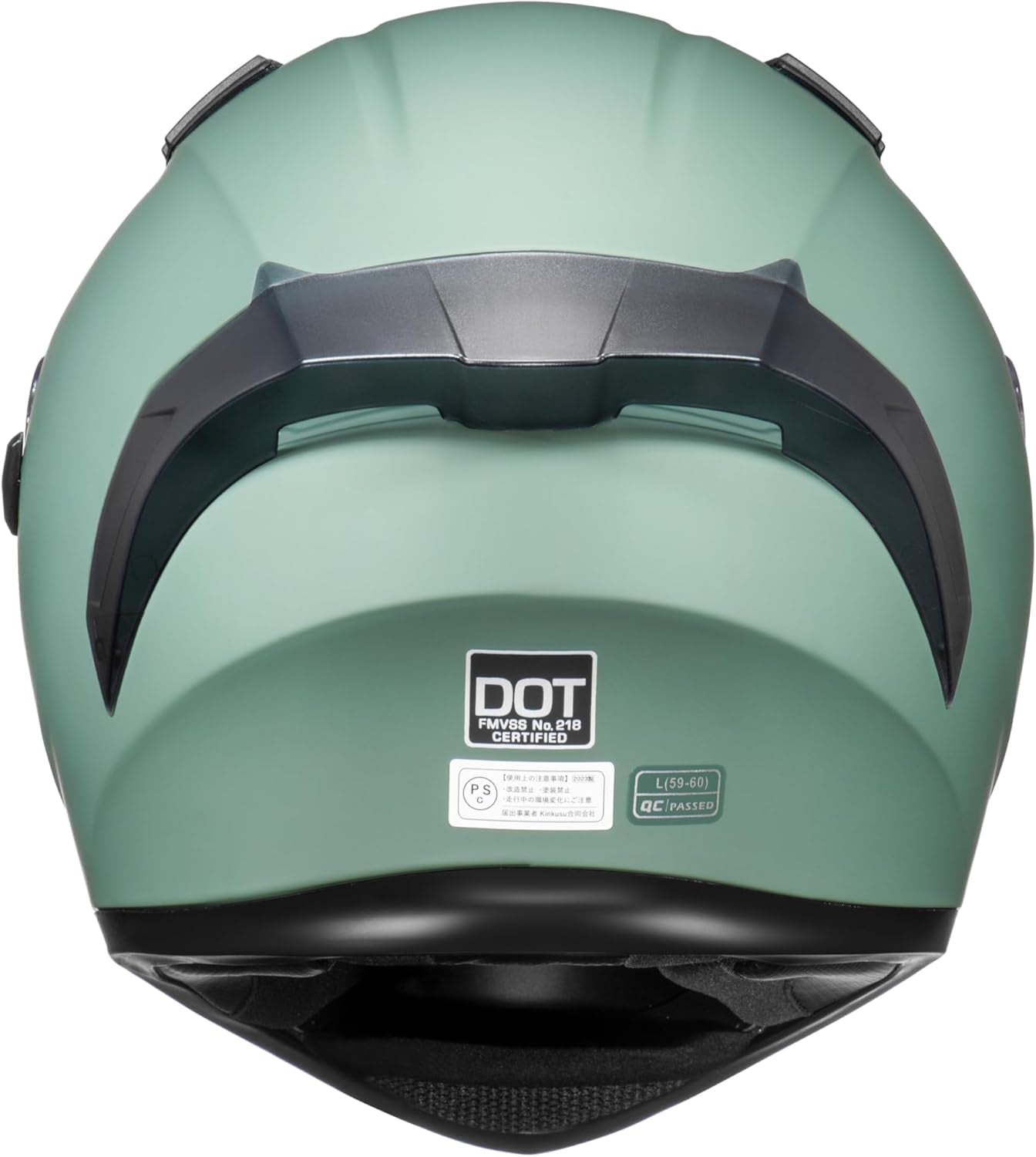 Full Face Motorcycle Helmet with Internal Tinted Visor & DOT Approved for Moped ATV Cruiser Scooter (Alpine Matt Green, Medium)