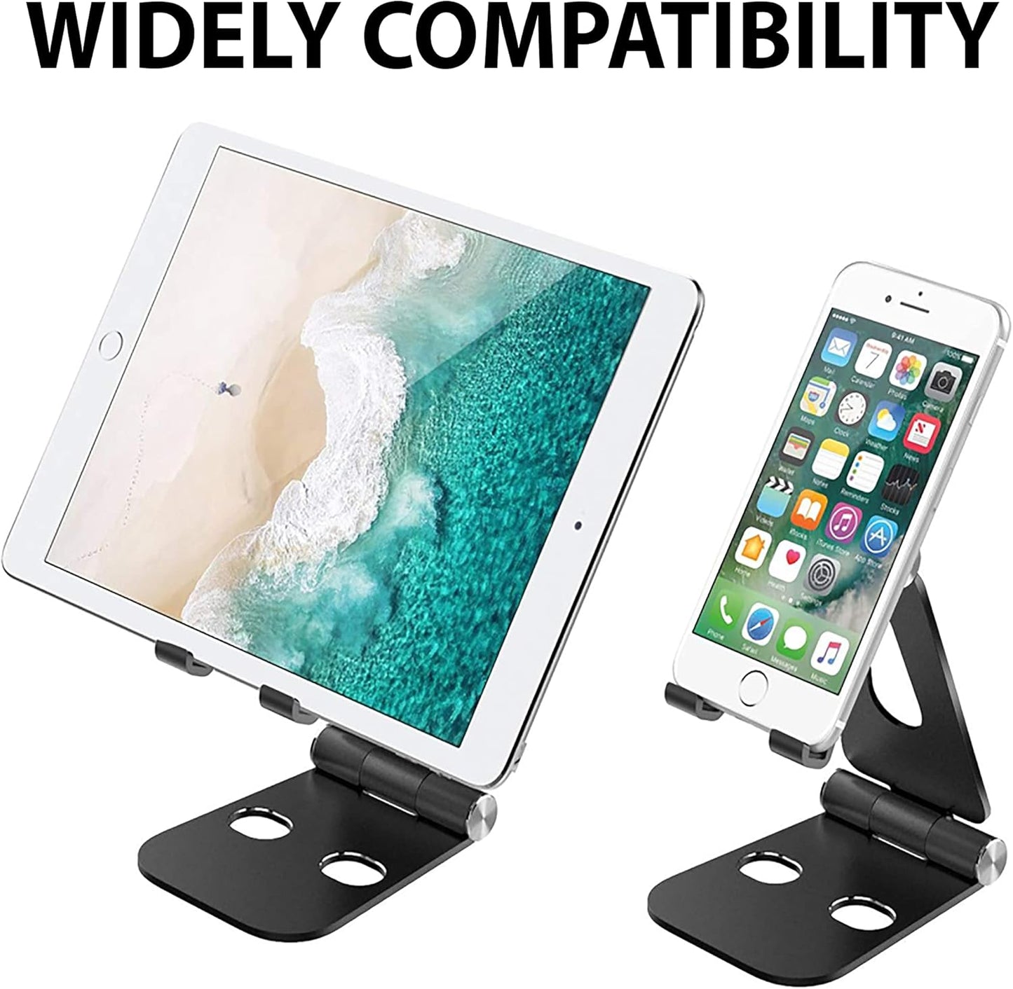 Foldable Phone Holder for Car. Universal Rose Gold Car Cell Phone Holder for Office, Bed, Table. Cute Pink Car Iphone Holder. Folding Cartop Tablet Holder Holder. Car Metal Mobile Phone Holder