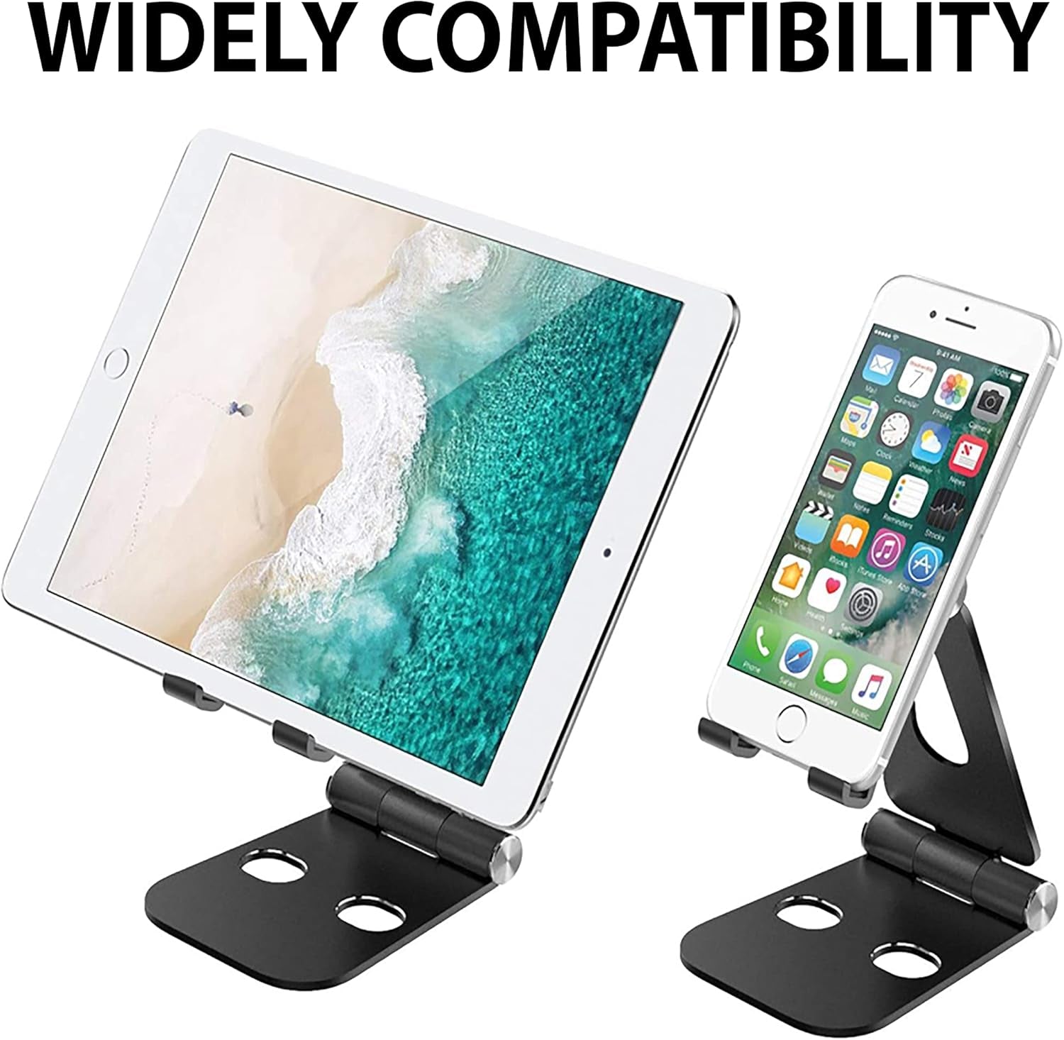 Foldable Phone Holder for Car. Universal Rose Gold Car Cell Phone Holder for Office, Bed, Table. Cute Pink Car Iphone Holder. Folding Cartop Tablet Holder Holder. Car Metal Mobile Phone Holder
