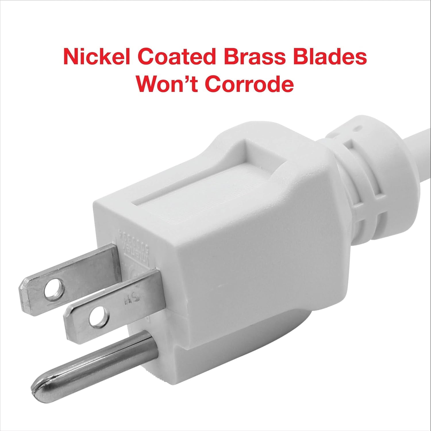 35 Ft Indoor/Outdoor Extension Cord 16/3 SJTW, White, Water & Weather Resistant, Flame Retardant, 3 Prong Grounded Plug, CP10207