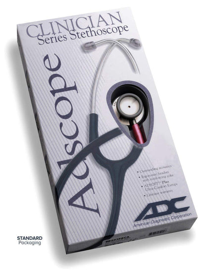 ADC Adscope  618 Pediatric Clinician Stethoscope with Tunable AFD Technology, 30 Inch Length, Seafoam