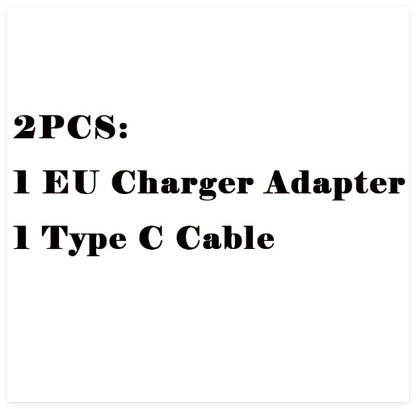 Black Fast Charging Cable Charger Adapter