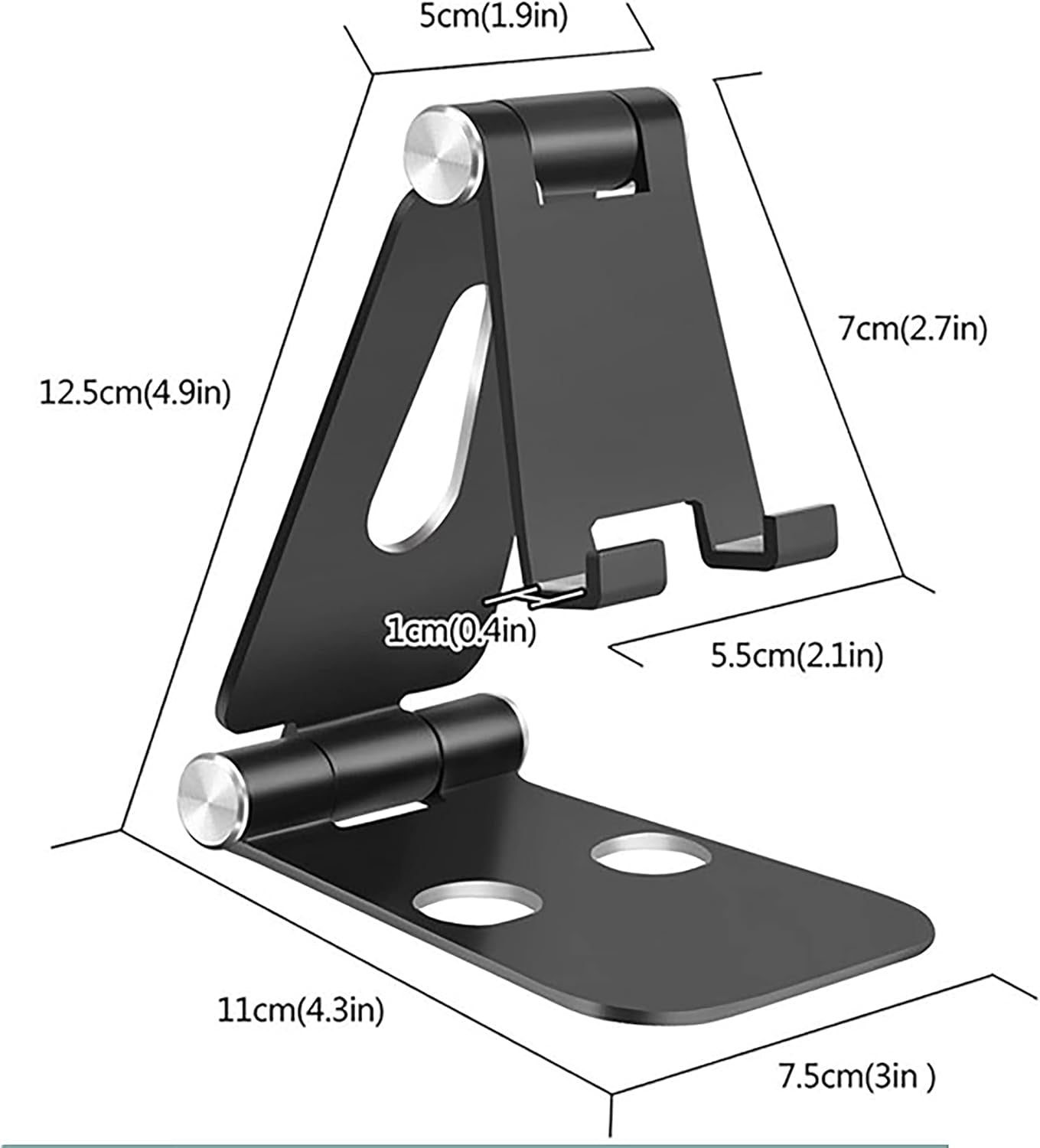 Foldable Phone Holder for Car. Universal Rose Gold Car Cell Phone Holder for Office, Bed, Table. Cute Pink Car Iphone Holder. Folding Cartop Tablet Holder Holder. Car Metal Mobile Phone Holder