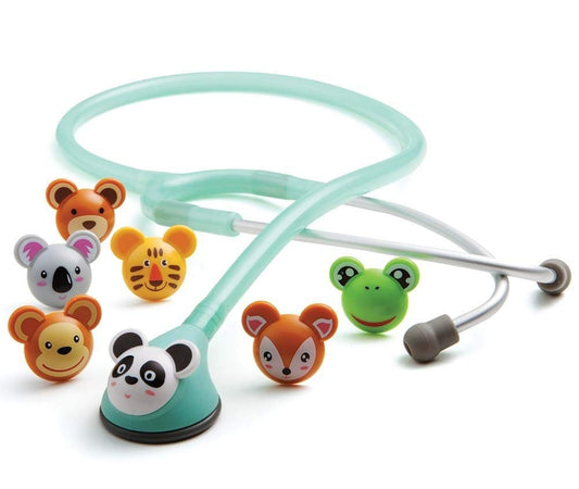 ADC Adscope  618 Pediatric Clinician Stethoscope with Tunable AFD Technology, 30 Inch Length, Seafoam