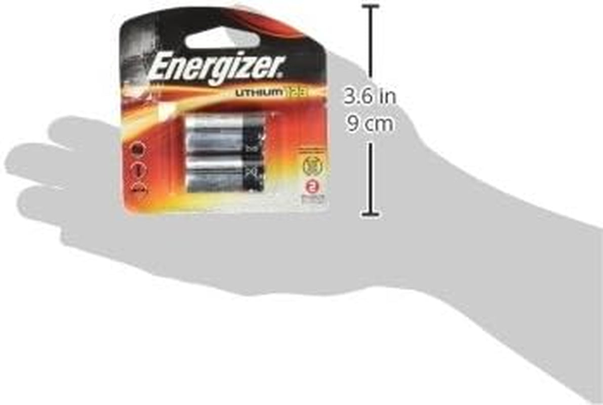 123 Lithium Batteries (2 Pack), 3V Photo Batteries