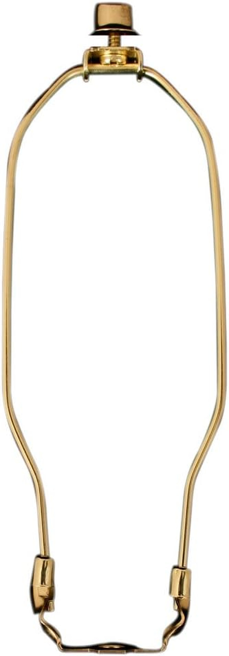Heavy Duty Harp for Lamp Shade Holder, 7 Inch, Polished Brown Base